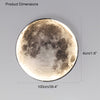 WOMO Moon/Earth Round Wall Sconce-WM6102 thumbnail