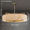 WOMO Round Alabaster Chandelier-WM2390a thumbnail