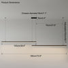 WOMO Extra Long Linear Pendant Light-WM2011 thumbnail