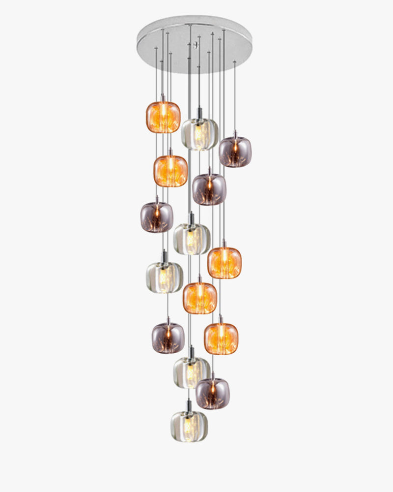 WOMO Waterfall Glass Pendant Chandelier-WM2111b