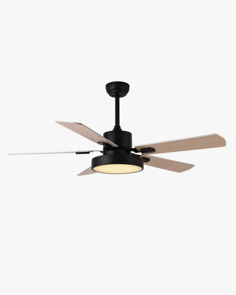 WOMO 5 Blade Modern Wood Ceiling Fan Lamp-WM5039