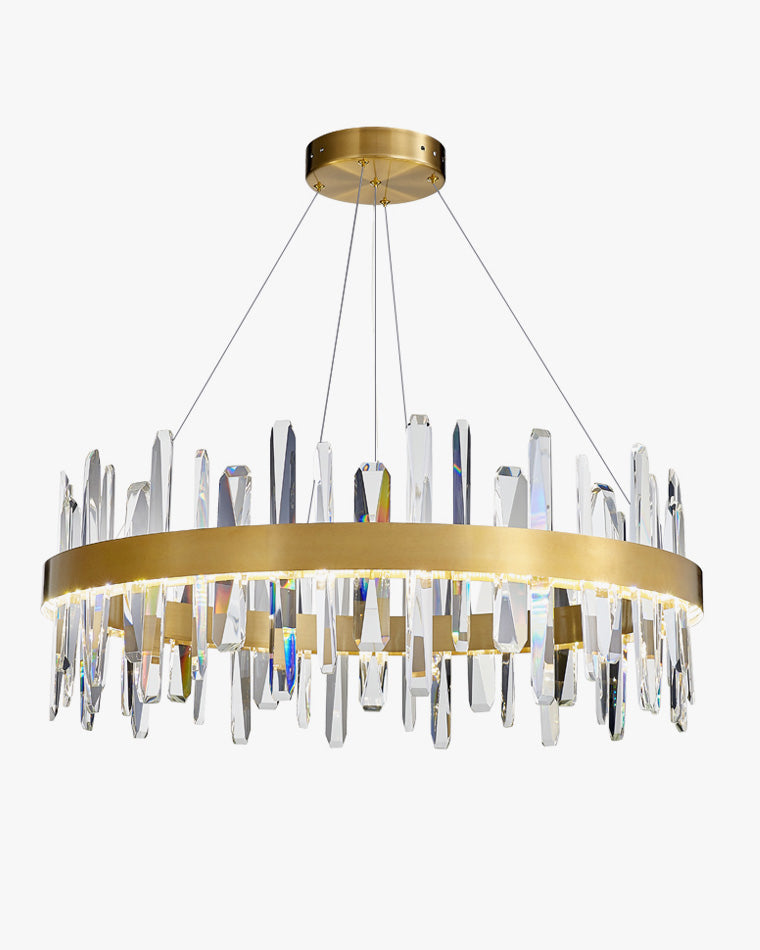 WOMO Round Crystal Chandelier-WM2485a – WOMO.UK