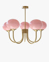 WOMO Pink Glass Globe Arm Chandelier-WM2052 thumbnail