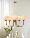 WOMO Pink Glass Globe Arm Chandelier-WM2052 thumbnail