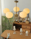 WOMO Pink Glass Globe Arm Chandelier-WM2052 thumbnail