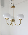 WOMO Pink Glass Globe Arm Chandelier-WM2052 thumbnail