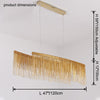 WOMO Fringe Linear Chandelier-WM2062b thumbnail