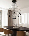 WOMO Wire Tiered Sculptural Chandelier-WM2066 thumbnail
