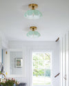 WOMO Retro Coloured/Pink Glass Pendant Light-WM2084 thumbnail