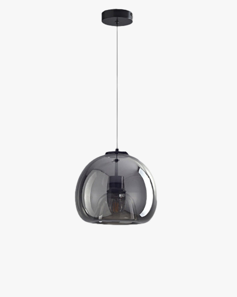 WOMO Smoked/Amber Blown Glass Pendant Light-WM2108