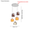 WOMO Waterfall Glass Pendant Chandelier-WM2111b thumbnail