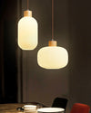 WOMO Ribbed Milk Glass Lantern Pendant Light-WM2115 thumbnail