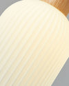 WOMO Ribbed Milk Glass Lantern Pendant Light-WM2115 thumbnail
