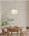 WOMO Ribbed Milk Glass Lantern Pendant Light-WM2115 thumbnail