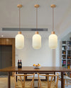 WOMO Ribbed Milk Glass Lantern Pendant Light-WM2115 thumbnail