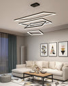 WOMO Black Tiered Rectangular Chandelier-WM2120 thumbnail