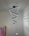 WOMO Black Tiered Rectangular Chandelier-WM2120 thumbnail