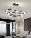 WOMO Black Tiered Rectangular Chandelier-WM2120 thumbnail