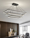 WOMO Black Tiered Rectangular Chandelier-WM2120 thumbnail