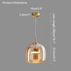 WOMO Drum Blown Glass Pendant Light-WM2145 thumbnail