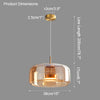 WOMO Drum Blown Glass Pendant Light-WM2145 thumbnail