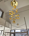 WOMO Ice Cube Textured Glass Chandelier-WM2150 thumbnail