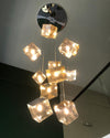WOMO Ice Cube Textured Glass Chandelier-WM2150 thumbnail