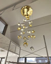 WOMO Ice Cube Textured Glass Chandelier-WM2150 thumbnail