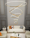 WOMO Large Tiered Ring LED Foyer Chandelier-WM2160 thumbnail