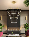 WOMO Large Tiered Ring LED Foyer Chandelier-WM2160 thumbnail