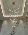 WOMO Large Tiered Ring LED Foyer Chandelier-WM2160 thumbnail