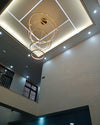 WOMO Large Tiered Ring LED Foyer Chandelier-WM2160 thumbnail