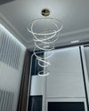 WOMO Large Tiered Ring LED Foyer Chandelier-WM2160 thumbnail