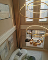 WOMO Large Tiered Ring LED Foyer Chandelier-WM2160 thumbnail