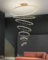 WOMO Large Tiered Ring LED Foyer Chandelier-WM2160 thumbnail