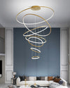 WOMO Large Tiered Ring LED Foyer Chandelier-WM2160 thumbnail