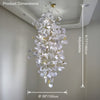 WOMO Ginkgo Long Cascading Foyer Chandelier-WM2206 thumbnail
