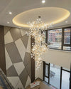 WOMO Ginkgo Long Cascading Foyer Chandelier-WM2206 thumbnail