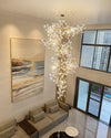 WOMO Ginkgo Long Cascading Foyer Chandelier-WM2206 thumbnail