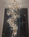 WOMO Ginkgo Long Cascading Foyer Chandelier-WM2206 thumbnail