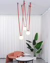 WOMO Globe Leather Chandelier-WM2311 thumbnail
