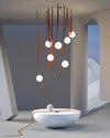 WOMO Globe Leather Chandelier-WM2311 thumbnail