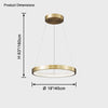 WOMO Circular Led Brass Chandelier-WM2357 thumbnail
