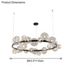 WOMO Circular Glass Bubble Chandelier-WM2292 thumbnail