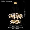 WOMO Circular Tiered Gingko Chandelier-WM2427 thumbnail