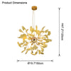 WOMO Gingko Globe Chandelier-WM2431 thumbnail