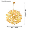 WOMO Gingko Globe Chandelier-WM2431 thumbnail
