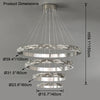 WOMO Tiered Circular Led Crystal Chandelier-WM2491b thumbnail