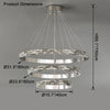 WOMO Tiered Circular Led Crystal Chandelier-WM2491b thumbnail