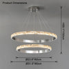 WOMO Tiered Circular Led Crystal Chandelier-WM2491b thumbnail